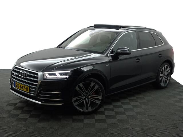 Audi Q5 3.0 TFSI SQ5 Quattro Pro Line Plus Aut- Design Sport Leder, Full Carbon, Head Up, Sfeerverlichting, Stoelmassage, 360 Camera