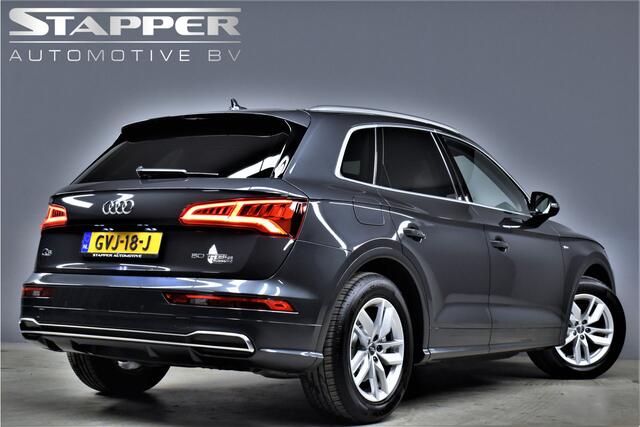 Audi Q5 50 TFSI e Automaat Quattro S-Line 1e Eig. Dealer OH Luchtvering/Trekhaak/Keyless/Standkachel/Navi/Led/Adap-Cruise/Stoelverw.