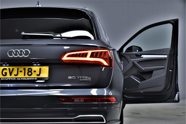 Audi Q5 50 TFSI e Automaat Quattro S-Line 1e Eig. Dealer OH Luchtvering/Trekhaak/Keyless/Standkachel/Navi/Led/Adap-Cruise/Stoelverw.