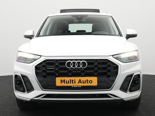 Audi Q5 55 TFSI e Quattro S-Line Plug in Hybrid PHEV | Panodak | Sportstoelen Memory | Adaptive Cruise | Trekhaak af Fabriek | Bang & Olufsen | Sound | Head Up | Apple Carplay | 360 Camera | Navigatie | Virtual | L.M. 19" |