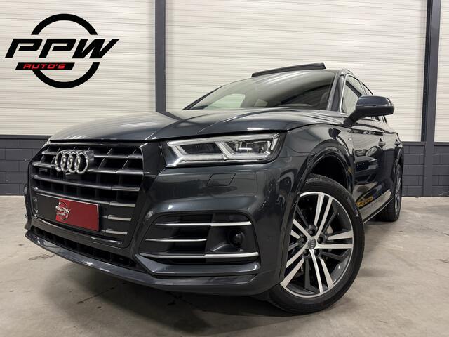 Audi Q5 55 TFSI e quattro 367PK S-Line PANO/LUCHTVERING/HEAD-UP/20"/MASSAGE+MEMORY/ACC/SFEER/CARPLAY/STANDKACHEL/DAB/PRIVACY/ELECTR.TREKHAAK/MANHATTAN-GRAU
