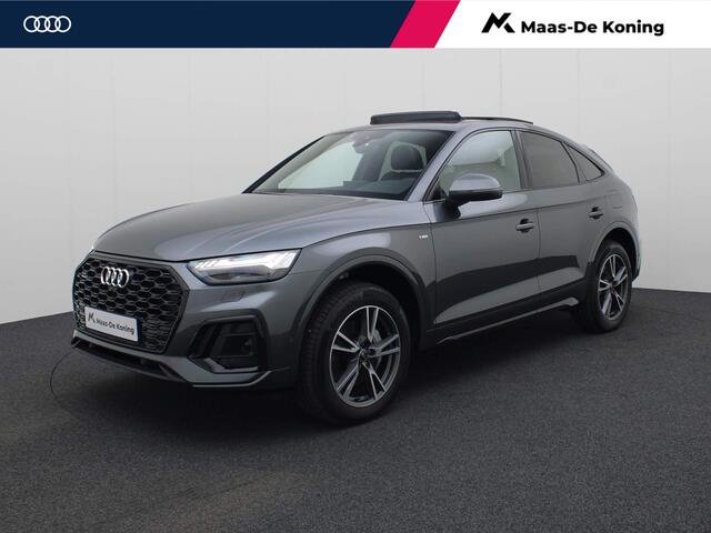 Audi Q5 Sportback 50 TFSIe 220kW/300PK S Line · Panoramadak · Areavieuw · Leder/stof · Garantie tot april 2026