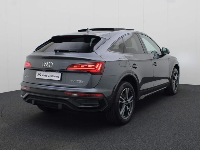 Audi Q5 Sportback 50 TFSIe 220kW/300PK S Line · Panoramadak · Areavieuw · Leder/stof · Garantie tot april 2026