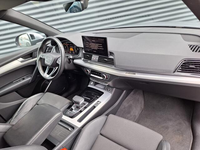 Audi Q5 50 TFSI e Quattro S-Line Plug in Hybrid Facelift Model PHEV | Adaptive Cruise | Trekhaak af Fabriek | Camera | Virtual | Carplay | LED | Stoelverwarming | Navigatie |