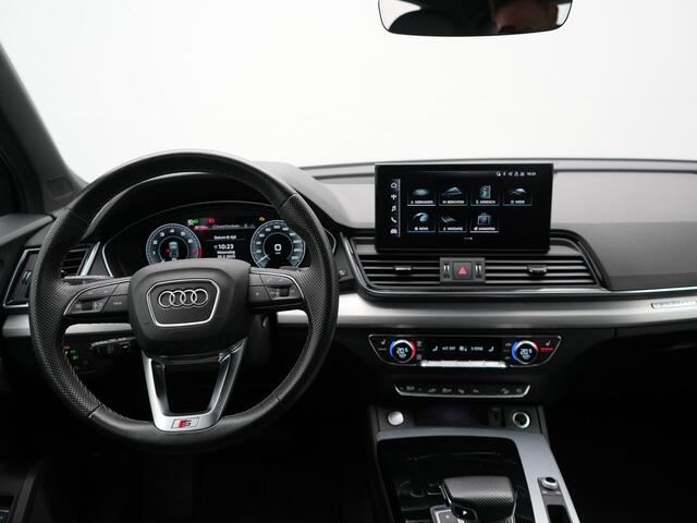 Audi Q5 50 TFSI e Quattro S-Line Plug in Hybrid PHEV | Cruise Control Adaptief | Virtual Cockpit | B&O Sound | 360 Camera | Sportstoelen Verwarmd | Climate Control | Navigatie