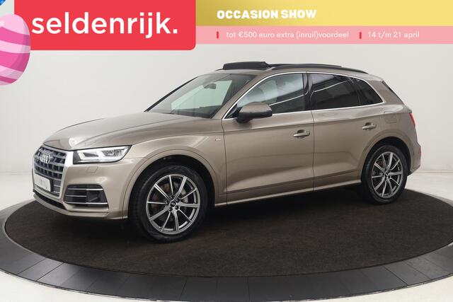 Audi Q5 50 TFSIe quattro S edition | Panoramadak | Trekhaak | Adaptive cruise | Massage | Luchtvering | Camera | Stoelverwarming | Carplay | Half leder | Virtual Cockpit | Audi Exclusive Lak