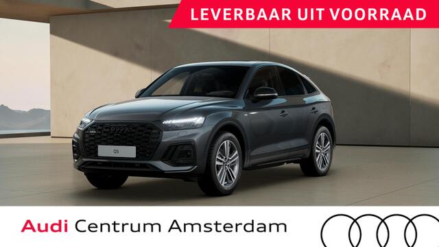 Audi Q5 Sportback S edition Competition 50 TFSI e 220 kW / 299 PK SU panoramadak, assistentiepakket parking, B&O soundsysteem, spiegelkappen carbon, lichtpakket plus, leder/alcantara interieur