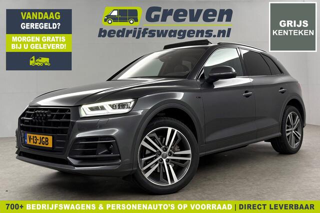 Audi Q5 2.0 TDI 191PK S-line Quattro | Grijs Kenteken | VAN | 191PK Automaat Pano Clima Carplay Bang&Olufsen Virtual Leder LED Memory-Seat Navi 20"LMV Trekhaak