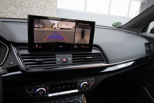 Audi Q5 55 TFSI e S edition Competition | Audi Exclusive | 3 X S-Line | Pano | B&O | Sfeer | Luchtvering | Matrix LED | 21 Inch | 360 View | HUD | S-Seats | Trekhaak | DAB | Carplay | Alle Opties | Dealer Onderhouden | BTW | 1 Eigenaar | Garantie