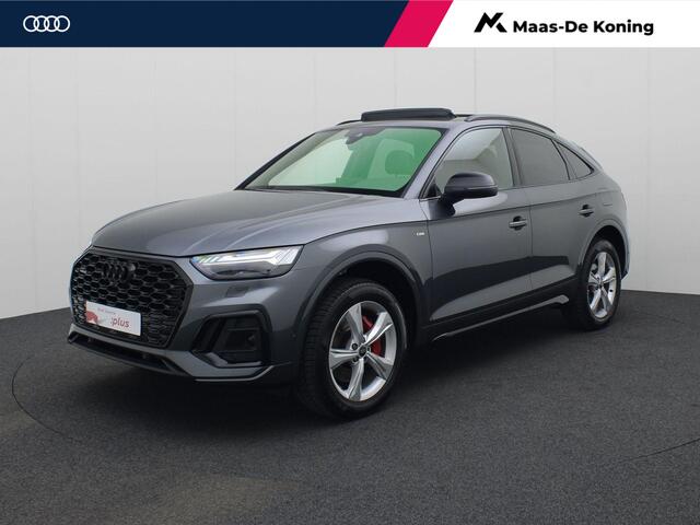 Audi Q5 Sportback 55 TFSIe 270kW/367PK S Line · Panoramadak · Leder · Trekhaak · Garantie tot augustus 2029 of 100000km