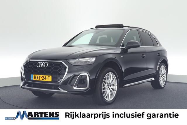 Audi Q5 55 TFSI e 367pk quattro S-Line Trekhaak Camera Panoramadak Keyless Matrix Led Virtual Cockpit Navigatie