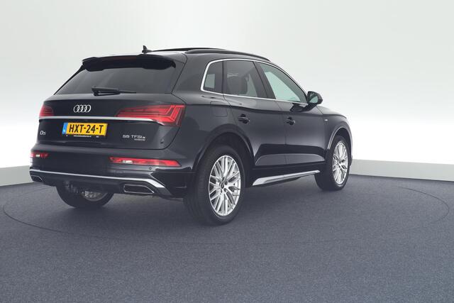 Audi Q5 55 TFSI e 367pk quattro S-Line Trekhaak Camera Panoramadak Keyless Matrix Led Virtual Cockpit Navigatie
