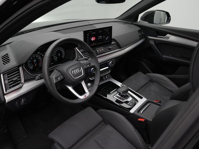 Audi Q5 55 TFSI e 367 pk S-tronic S edition Competition / S-Line | Panoramadak | Geheugenstoel | Rondomzicht camera | Bang & Olufsen | Matrix LED | Leder/alcantara