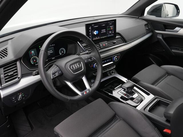 Audi Q5 50 TFSI e 299 pk S-tronic quattro S edition | Matrix LED koplampen | Achteruitrijcamera | Standkachel | Adaptive Cruise | Stoelverwarming | Sportstoelen | 21 inch