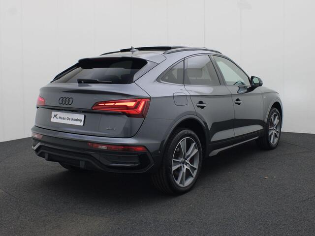 Audi Q5 Sportback 55 TFSIe 270Kw/367PK S Line · Panoramadak · Bang & Olufsen · Leder · Trekhaak · Adaptive Cruise Control · Garantie t/m 03-09-2029 of 100.000km