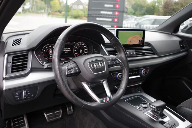 Audi Q5 2.0 TFSI 252 PK Quattro Sport S Line Black Edition, Trekhaak, Panoramadak, Leder-Alcantara, Camera