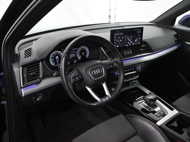 Audi Q5 Sportback 50 TFSI e S edition | Panoramadak | Live Cockpit | Sportstoelen | Camera | DAB | Apple CarPlay/Android Auto | Stoelverwarming | Adaptieve Cruise Control | Ele. kofferdeksel | Ele. wegklapbare Trekhaak |