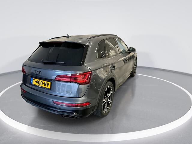 Audi Q5 50 TFSIe 299pk S-tronic S edition Competition · Apple/Android Car Play · Luchtvering · Keyless · 360 Camera · Elek. Achterklep · 20'' Inch · 01-08-2027 of 100.000km