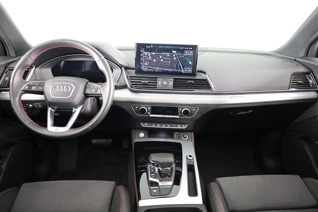 Audi Q5 Sportback 55 TFSI e S edition 367 pk S-tronic | SoH 100% | Navigatie | Panoramadak | Parkeersensoren (Park assist) | Rondomzicht camera | Elktr. Voorstoelen | Stoelverwarming |
