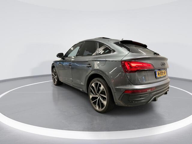 Audi Q5 Sportback 55 TFSIe 367pk S-Tronic Quattro S Edition · Panoramadak · Luchtvering · B&O Sound · Leder Nappa · Inklap. Trekhaak · 360 Camera · Head-Up Display · Elek. Stoelen + Massage + Geheugen Bestuurder ·