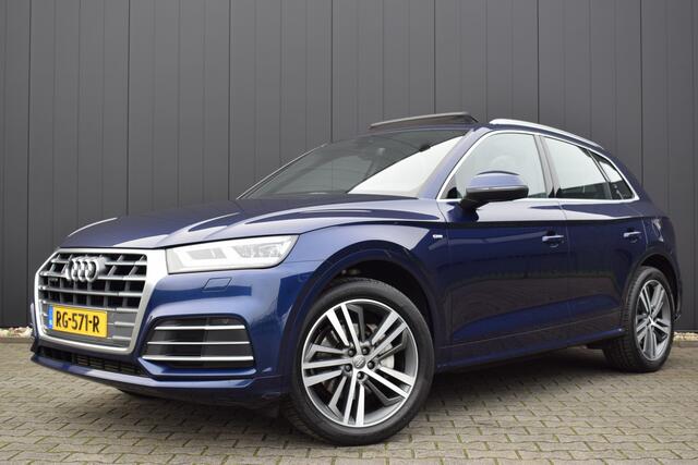 Audi Q5 2.0 TFSi 252pk Automaat Quattro S-Line LED | Panoramadak | Virtual | 2x S-Line | Leder/Alcantara | Luchtvering | Dealer Onderhouden!!