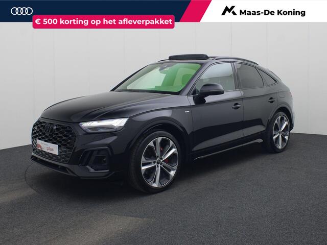 Audi Q5 Sportback 55 TFSIe 270kW/367PK S edition Competition · Panoramadak · Trekhaak · Bang & Olufsen · Luchtvering · Garantie tot mei 2030 of 100000km.