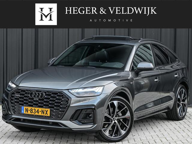 Audi Q5 Sportback 50 TFSI e S edition · Adaptive Cruise · Memory Seats · Bang & Olufsen Sound · Stoelverwarming · Leder · Keyless · Panoramadak · 360 Camera · EL. Trekhaak