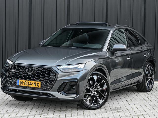 Audi Q5 Sportback 50 TFSI e S edition · Adaptive Cruise · Memory Seats · Bang & Olufsen Sound · Stoelverwarming · Leder · Keyless · Panoramadak · 360 Camera · EL. Trekhaak