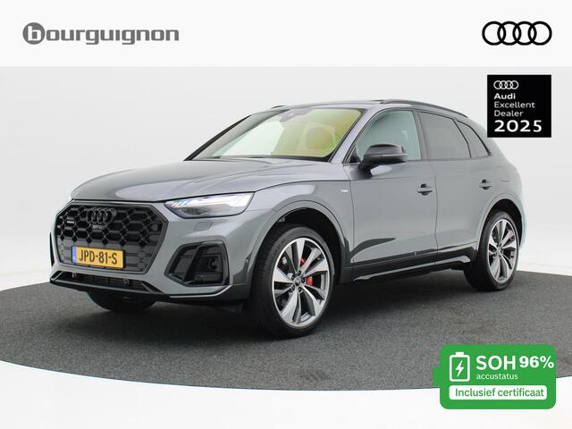 Audi Q5 55 TFSi e 367 Pk Automaat S-Line | Panoramadak | Adaptive Cruise | CarPlay | Stoelverwarming | Climate Control | Stuurverwarming | 360 camera | Trekhaak | 21 inch | 8.999 Km!!