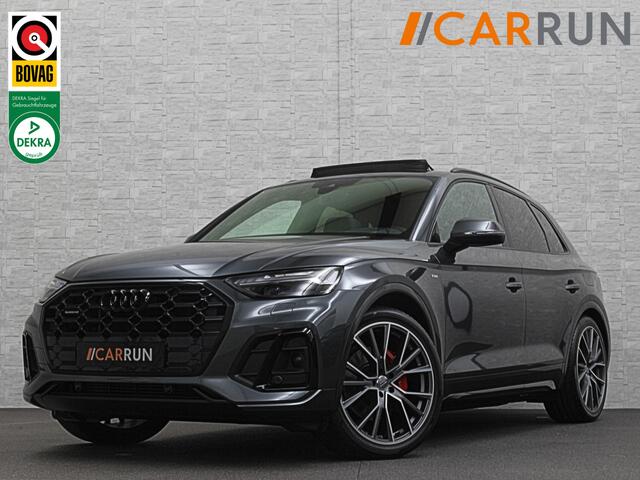 Audi Q5 300pk Hybrid S-Line | Luchtvering | Panorama | ACC | B&O Sound | Massage | Trekhaak | Matrix-LED | Head-Up | Sfeerverlichting | Leder | ISO-Glas | 3-Zone Clima | Standkachel | Bekerhouder Koeling/Verwarming | Stoelverwarming V+A | Zwarte Hemel | Carplay |