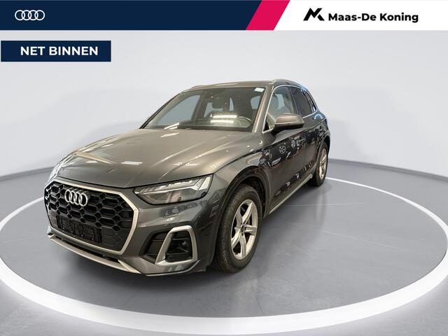 Audi Q5 55 TFSIe 367pk S-tronic S edition · Camera · Luchtvering · Wegklapbare Trekhaak · Elek. Voorstoelen · Cruise Control · 18'' Inch · Apple/Android Car Play ·
