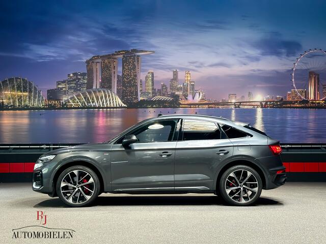 Audi Q5 Sportback 50 TFSI e 3x S-Line |Trekhaak|Panorama|RS-Stoelen|Rode stiksels|camera