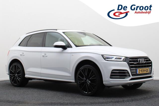 Audi Q5 55 TFSI e Quattro Plug-in Hybrid Competition S-Line Leer, Panoramadak, Cruise, Apple Carplay, Bluetooth, LED, Trekhaak, 21"