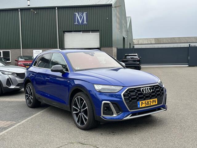 Audi Q5 55 TFSI e S LINE QUATTRO FULL OPTION| QUATTRO| CARBON PAKKET| NAPPALEER| PANO|LUCHTVERING| B&O AUDIO| HEAD-UP DISPLAY| ELEK. TREKHAAK| 360 CAMERA| VOORRUITVERWARMING| MASSAGE STOELEN| MATRIX| ADAPTIVE CRUISE, ETC...|