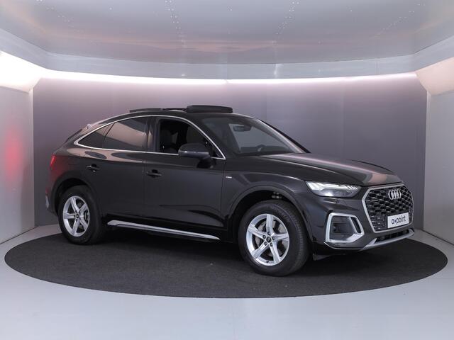 Audi Q5 Sportback 50 TFSI e S edition 299 pk S-tronic | SOH 100% | Navigatie | Panoramadak | Parkeersensoren | Achteruitrijcamera | S-Line |