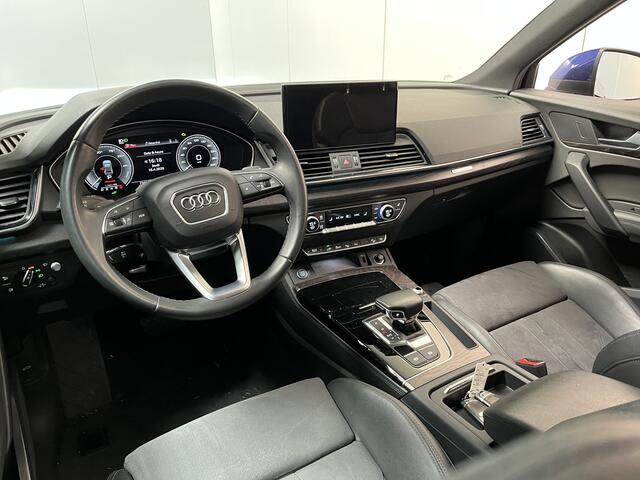 Audi Q5 50 TFSI e Advanced edition Quattro / AUTOMAA/ SOH 94%/ PANO/ 360 CAMERA/ MATRIX/ OLED ACHTERLICHTEN/ HEAD-UP/ MEMORY SEATS/ KEYLESS/ CRUISE/ AKOESTISCH GLAS/ STOELVERWARM./ SMARTPHONE INTERFACE/ NAVI/ CLIMA/ DAB/ 19" LMV