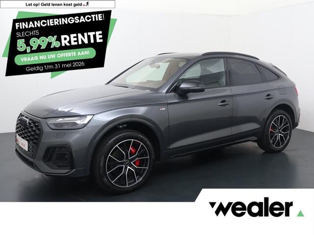 Audi Q5 Sportback 55 TFSI e S edition Competition | 367 PK | SoH 97% | Trekhaak | Head-up display | Matrix LED koplampen | S line interieur | Adaptive cruise control |