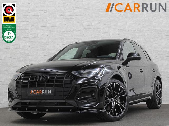 Audi Q5 50 TFSI e 300PK | Luchtvering | B&O Sound | Leder | Carbon | Sportstoelen | Carplay | Zwarte Hemel | Standkachel | Stoelverwarming | 3-Zone Clima | Black-Optic | Zonwering | Virtual Cockpit | LED | Autom. Achterklep | Bovag Garantie |