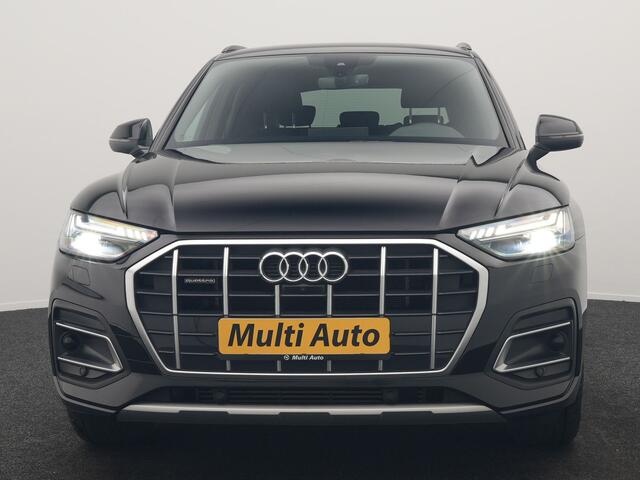Audi Q5 50 TFSI e S Line FACELIFT PHEV 300pk Dealer O.H. | Luchtvering | Adaptive Cruise | Matrix Led | 360 Camera | Sportstoelen Verwarmd | Sfeerverlichting | Blis | Park Assist | Navigatie | DAB | Standkachel | Plug In Hybrid |