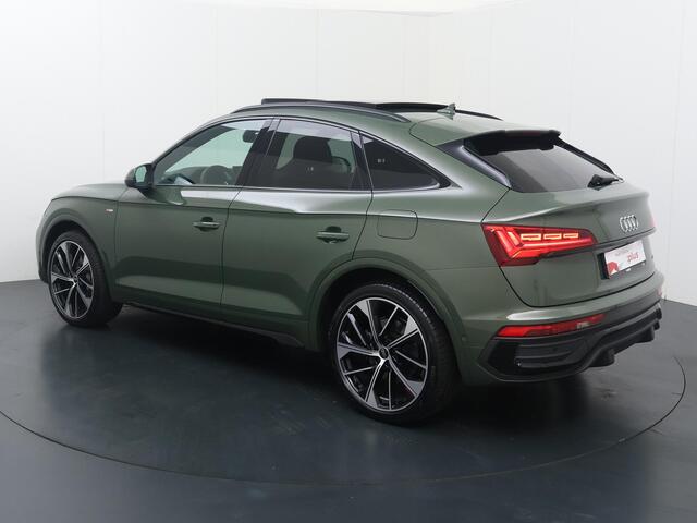 Audi Q5 Sportback 50 TFSI e S edition | 299 PK | SoH 100% | Panoramadak | Luchtvering | Head-up display | Area View 360 | Dodehoek detectie |