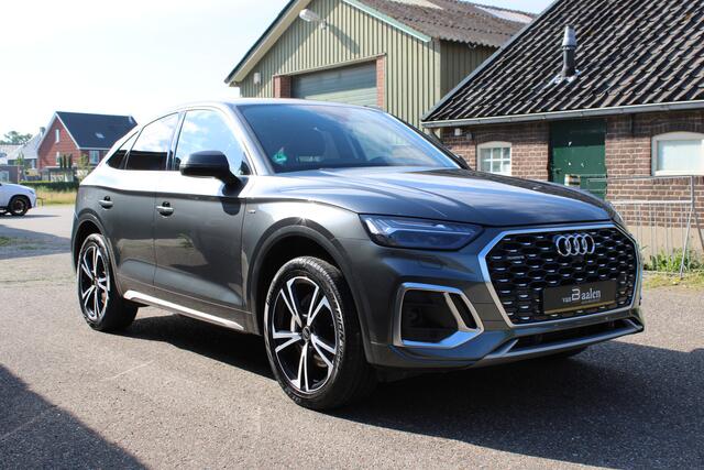 Audi Q5 Sportback 55 TFSI e S edition SOh 92,9% S-LINE LEER NAVI HUD TREKHAAK 90000KM!!!