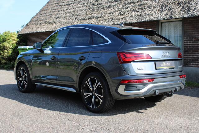 Audi Q5 Sportback 55 TFSI e S edition SOh 92,9% S-LINE LEER NAVI HUD TREKHAAK 90000KM!!!