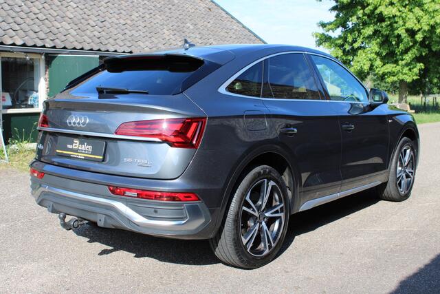 Audi Q5 Sportback 55 TFSI e S edition SOh 92,9% S-LINE LEER NAVI HUD TREKHAAK 90000KM!!!