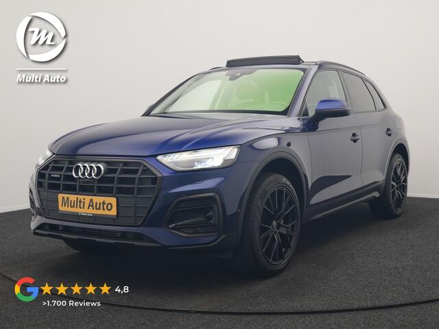 Audi Q5 50 TFSI e Advanced edition PHEV 300pk Dealer O.H. | Panodak | Head Up | Adaptive Cruise | 360 Camera | Bang & Olufsen | Matrix LED | Lederen Comfortstoelen Memory & Verwarmd | Keyless | Apple Carplay | Navigatie | DAB | Plug In Hybrid |