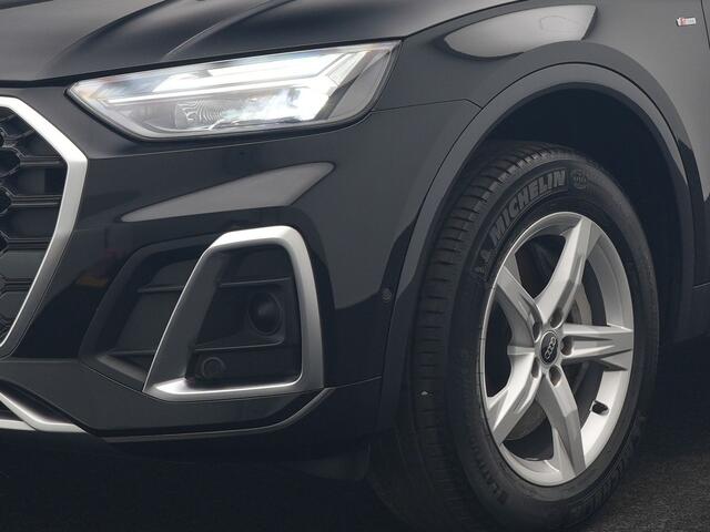 Audi Q5 50 TFSI e quattro S Line PHEV 300pk Dealer O.H | Trekhaak Af Fabriek | 360 Camera | Adaptive Cruise | Head Up | Lederen Stoelen Memory & Verwarmd | Blis | Keyless | Navigatie | Virtual | DAB | 19"L.M | Plug In Hybrid |