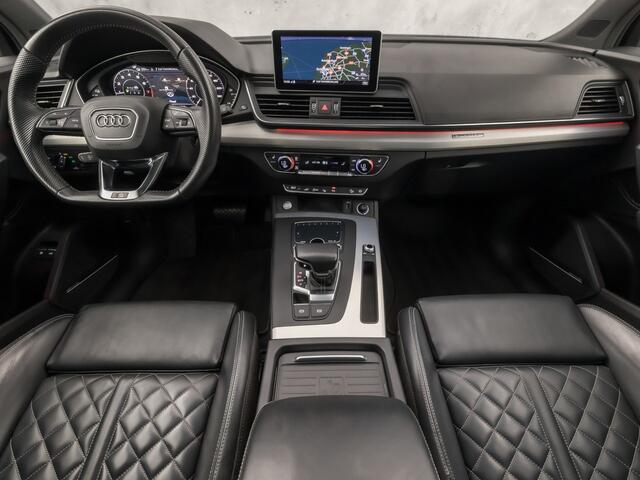 Audi Q5 55 TFSI e quattro S-Line Competition 367Pk Automaat (PANORAMADAK, VIRTUAL COCKPIT, NAPPA LEDER, BANG&OLUFSEN, ELEK SPORTSTOELEN, 360 CAMERA, SFEERVERLICHTING, STOELVERWARMING ACHTER, ADAPTIVE CRUISE, NIEUWSTAAT)