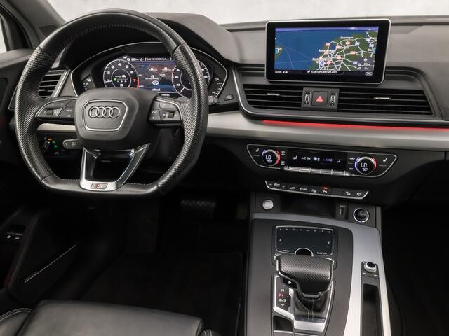 Audi Q5 55 TFSI e quattro S-Line Competition 367Pk Automaat (PANORAMADAK, VIRTUAL COCKPIT, NAPPA LEDER, BANG&OLUFSEN, ELEK SPORTSTOELEN, 360 CAMERA, SFEERVERLICHTING, STOELVERWARMING ACHTER, ADAPTIVE CRUISE, NIEUWSTAAT)