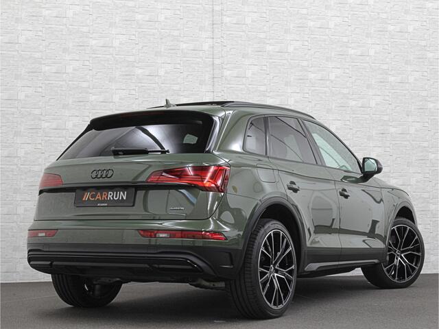 Audi Q5 50 TFSI e #RS-Leder | Panorama | ACC | Carbon | Virtual-Cockpit | 3-Zone Clima | Carplay | Zonwering | Getint Glas | Black-Optic | Lane-Assist | Stoelverwarming | District Green | Rijklaar incl. Bovag garantie |