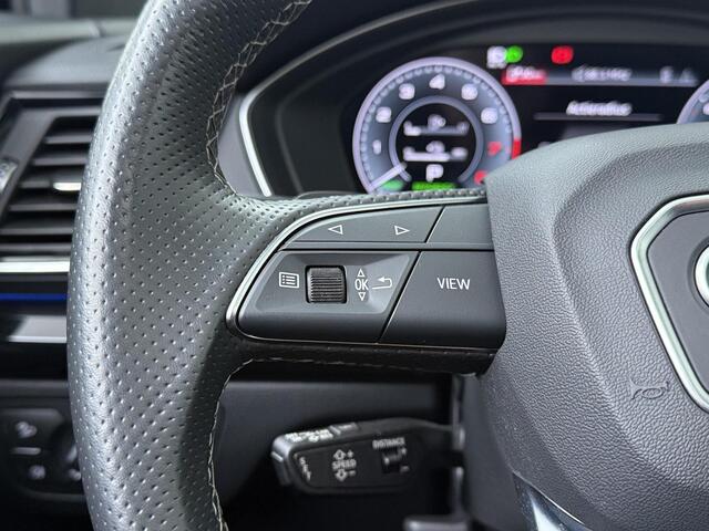 Audi Q5 55 TFSI e S edition | 367 PK | SoH 89% | Trekhaak wegklapbaar | Panoramadak | Luchtvering | Adaptive cruise control | Matrix LED koplampen |