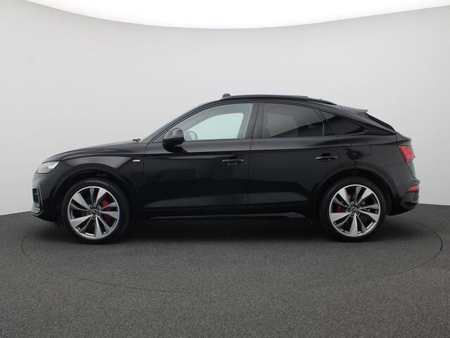 Audi Q5 Sportback 55 TFSI e S edition Competition 367PK S-Tronic SOH 94%, Pano-Schuifdak, Trekhaak, S-Line, Memorystoel, 21" LM Velgen, Side Assist, Keyless, Elektr. Achterklep, Achteruitrijcamera, Head-up display,